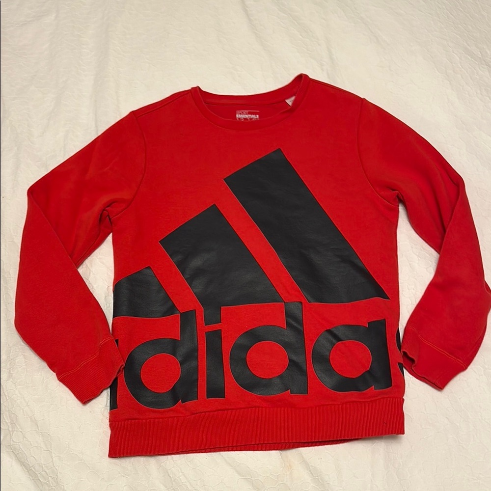 Adidas Red Sweatshirt with Black Logo